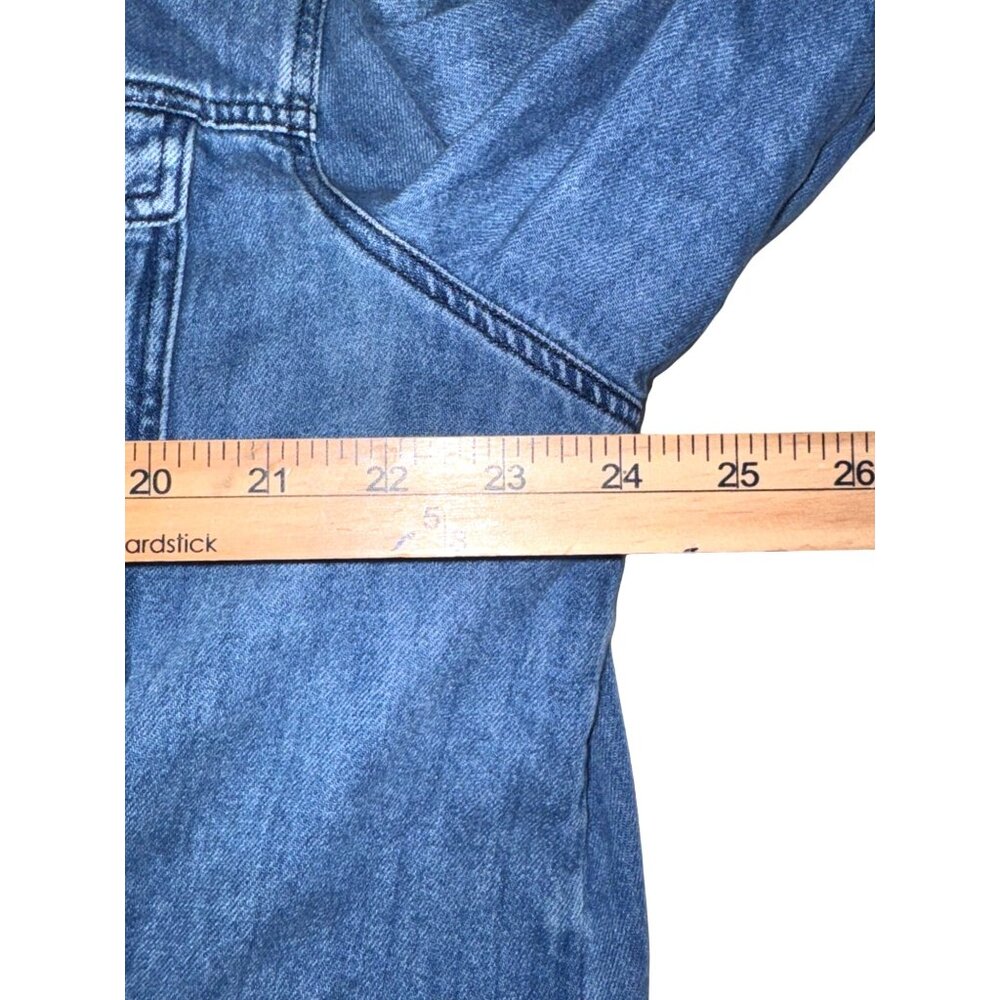 Distressed Cello Denim Jacket Vintage Blue Frayed Edges Size 3X - Picture 8 of 9